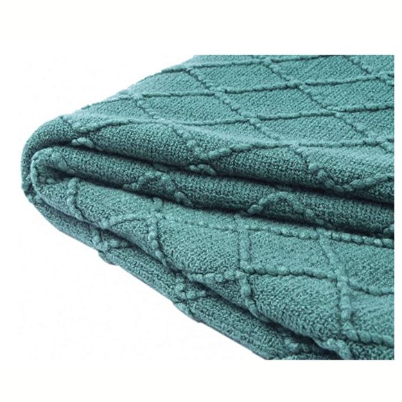 Other - Textured Knit Throw Blanket